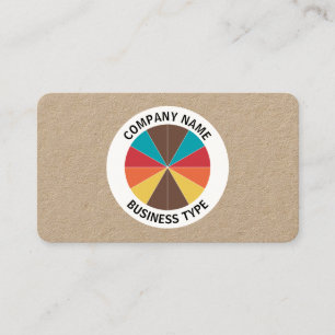 Carte De Visite Tarte Abstraite 05 - kraft