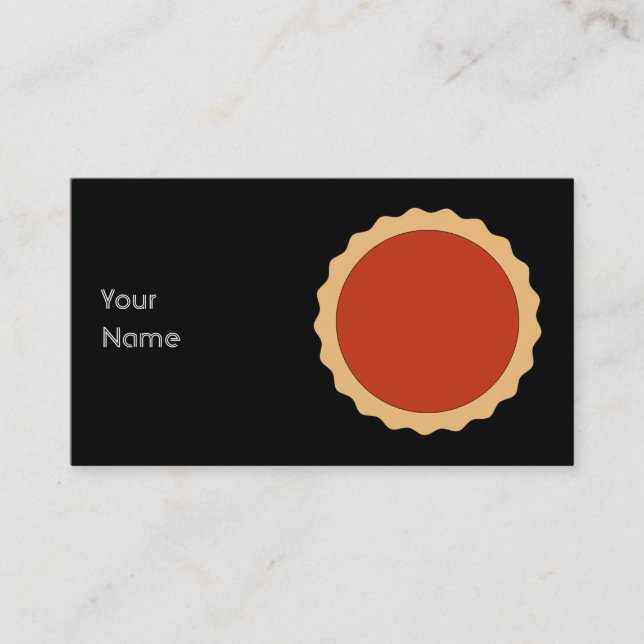 Carte De Visite Tarte de confiture. Rouge de fraise (Devant)