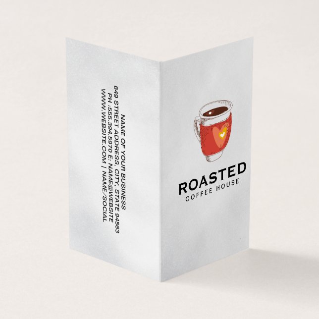Carte De Visite Tasse à café | Barista (Extérieur)