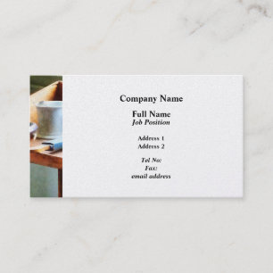 Carte De Visite Tasse à rasage, rasoir et brosses - Finition plati