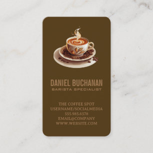 Carte De Visite Tasse de café Logo Agriculture
