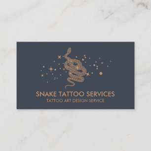Carte De Visite Tatouage de serpent tendance