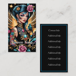 Carte De Visite Tatouages Et Roses 2