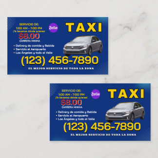 CARTE DE VISITE TAXI BUSINESS CARD