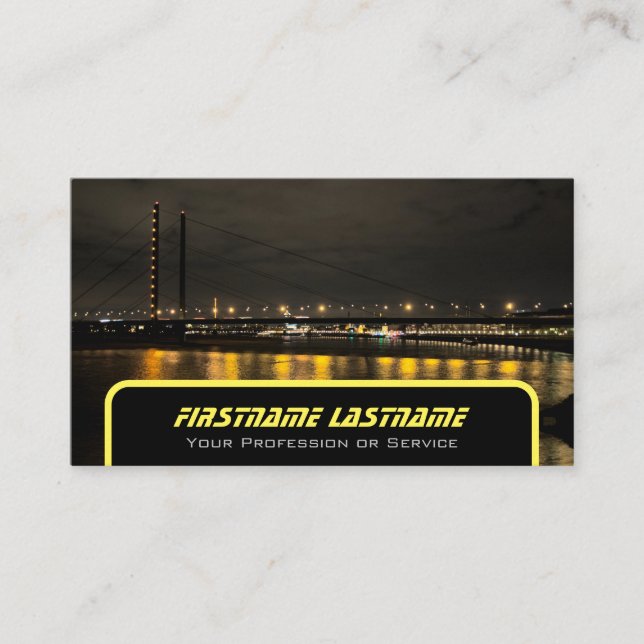 Carte De Visite Taxi chauffeur chauffeur chauffeur taxi jaune néon (Devant)