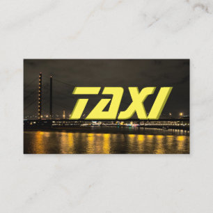 Carte De Visite Taxi chauffeur chauffeur chauffeur ville lumières