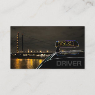 Carte De Visite Taxi chauffeur chauffeur chauffeur ville lumières