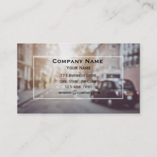Carte De Visite Taxi London Black Car