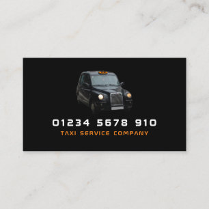 Carte De Visite Taxi noir, Tarifs