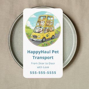 Carte De Visite Taxi pour animaux professionnels Chauffeur pour an