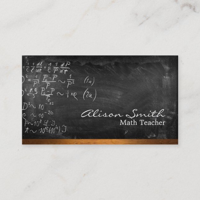 Carte De Visite Teacher Business card (Devant)