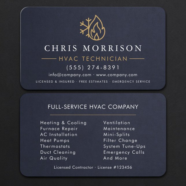 Carte De Visite Technicien CVC (Créateur téléchargé)