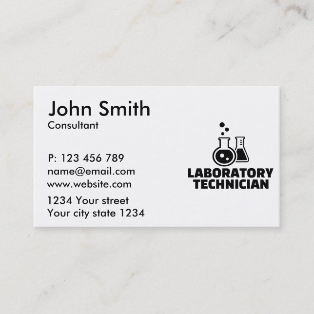 Carte De Visite Technicien de laboratoire (Devant)