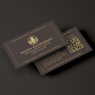 Carte De Visite Technicien de réparation d'appareils électroménage