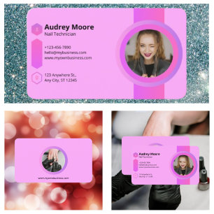 Carte De Visite Technicien en pose de faux ongles
