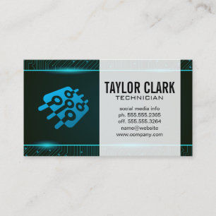 Carte De Visite Technicien   Micropuce