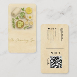 Carte De Visite Technicienne de beauté de Spa Classe Esthéticienne