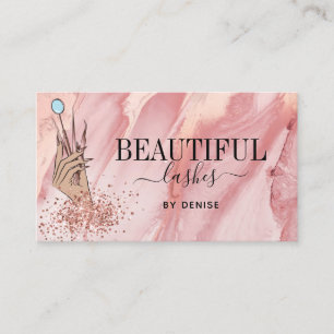 Carte De Visite technicienne de foudre moderne femme brille la ma