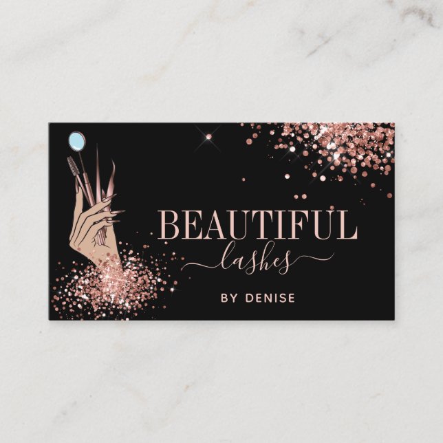 Carte De Visite technicienne de fouille moderne femme à la main sc (Devant)