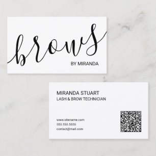 Carte De Visite Technicienne professionnelle en cils et sourcils e