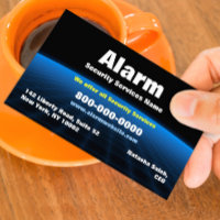 Carte de visite technique de sécurité d'alarme
