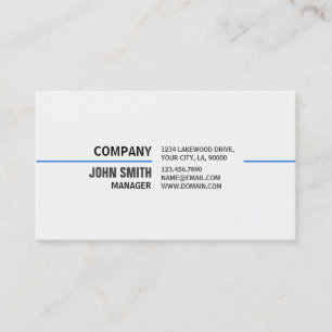 Carte De Visite Technologie blanche élégante simple simple