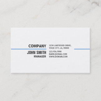 Carte De Visite Technologie blanche élégante simple simple