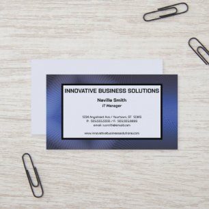 Carte De Visite Technologie de texture bleue High Tech informatiqu
