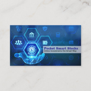 Carte De Visite Technologie financière bancaire en ligne