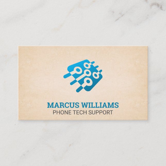 Carte De Visite Technologie | Micropuce (Devant)