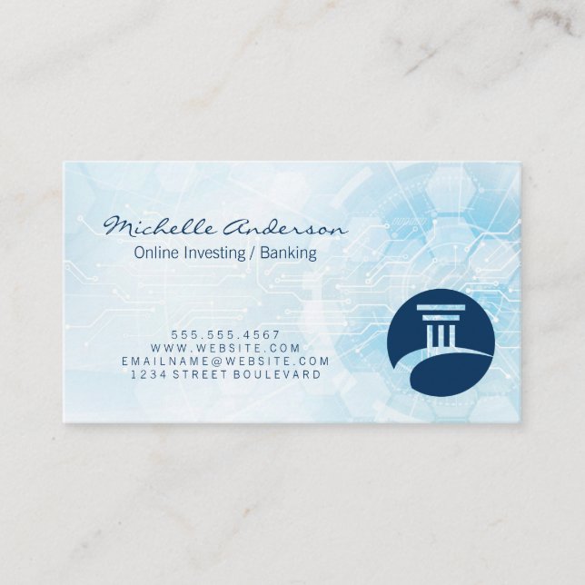 Carte De Visite Technologie moderne | Financement des investisseme (Devant)