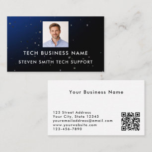 Carte De Visite Technologie professionnelle moderne de code QR et