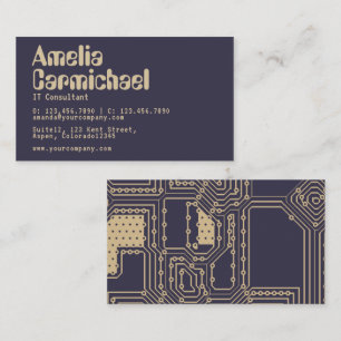 Carte de visite technologique geek soja et Eclipse