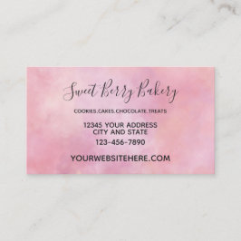 Carte De Visite Teinture à tarte rose