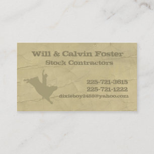 Carte De Visite Télécarte de Bullrider