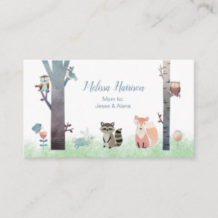 Carte De Visite Télécarte de maman d'animaux de bébé de régio
