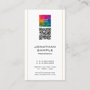 Carte De Visite Téléchargement du code QR moderne Corporate Logo P