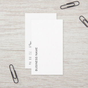 Carte De Visite Téléchargez votre logo Typographie verticale Moder