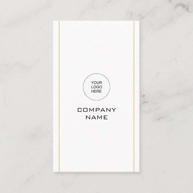 Carte De Visite Téléchargez votre propre logo Modèle vertical mode (Devant)