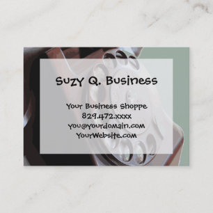 Carte De Visite Téléphonie circulaire Retro Conception Vintage