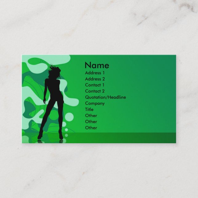 Carte De Visite Temps de partie (Devant)