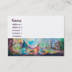 Carte De Visite TEMPTATION Chevalier foncé, Trésor du diable, Blan