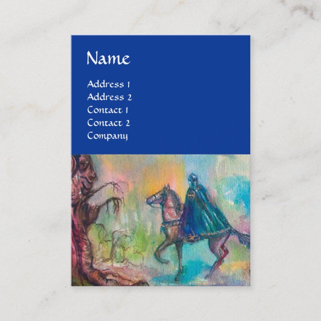 Carte De Visite TEMPTATION SOMBRE CHEVALIER MONOGRAM Bleu Brown (Devant)