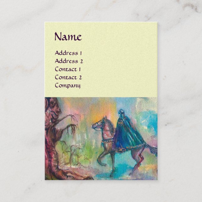 Carte De Visite TEMPTATION SOMBRE CHEVALIER MONOGRAM crème (Devant)