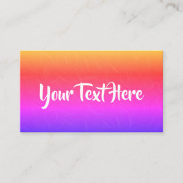 Carte de visite tendance