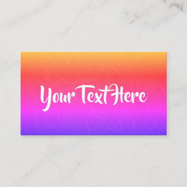 Carte de visite tendance (Devant)