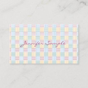 Carte De Visite Tendance élégante Pastel Couleurs Moderne Design S
