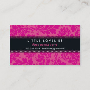 CARTE DE VISITE tendance flamboyant rose fuschia r