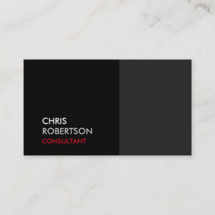 Carte de visite tendance gris noir attrayant