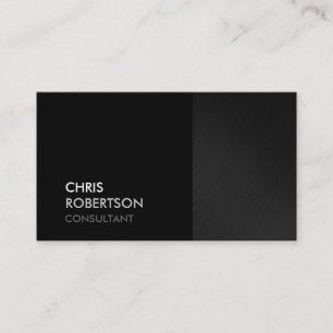 Carte de visite tendance gris noir attrayant